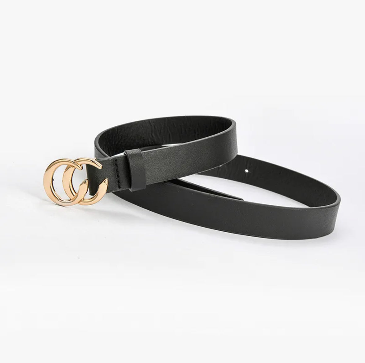 Cinturón casual de moda negro