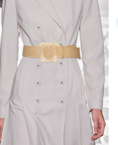 Cintura tejido color beige (albaricoque)