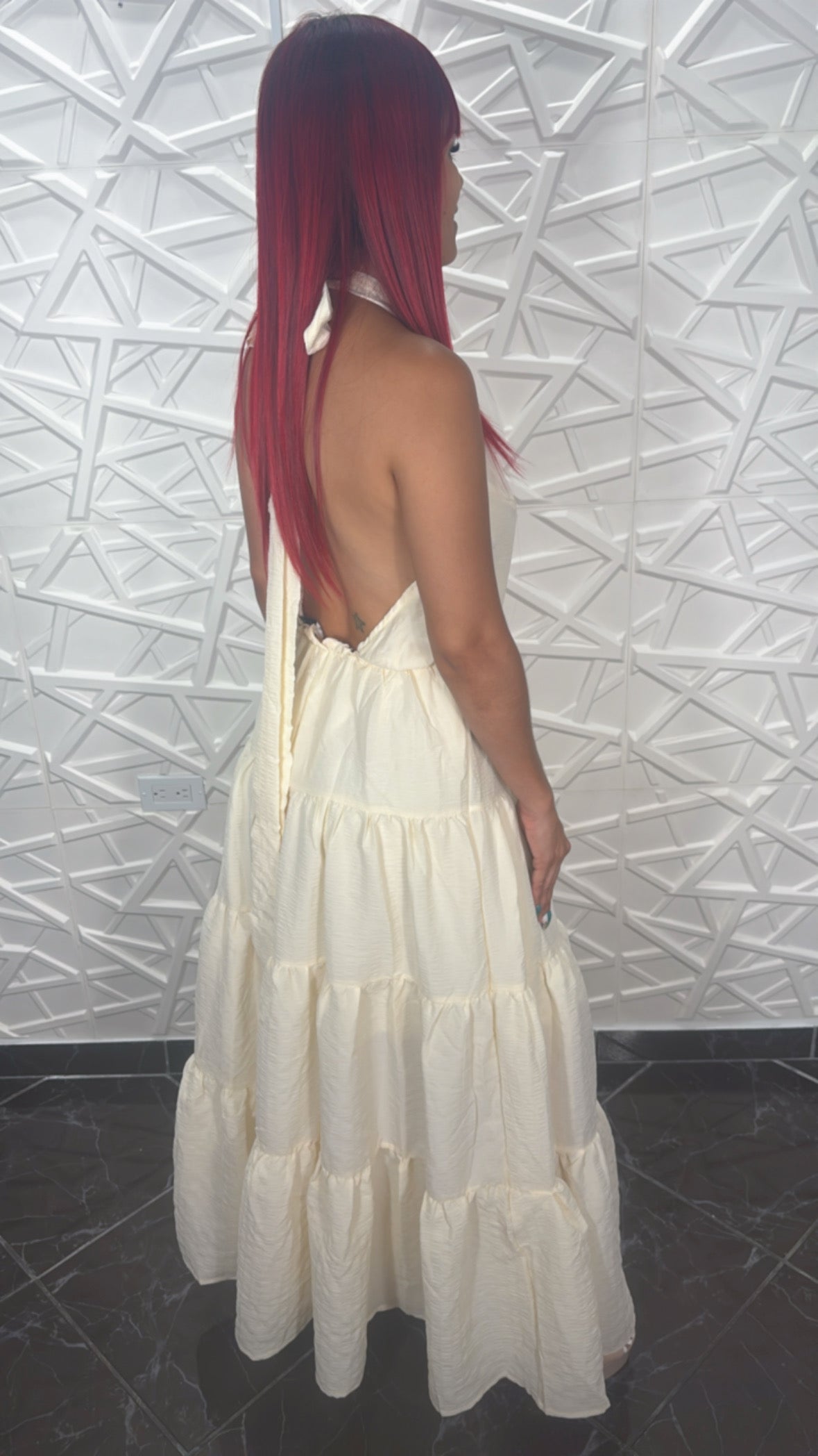 Vestido Off-White Veronica