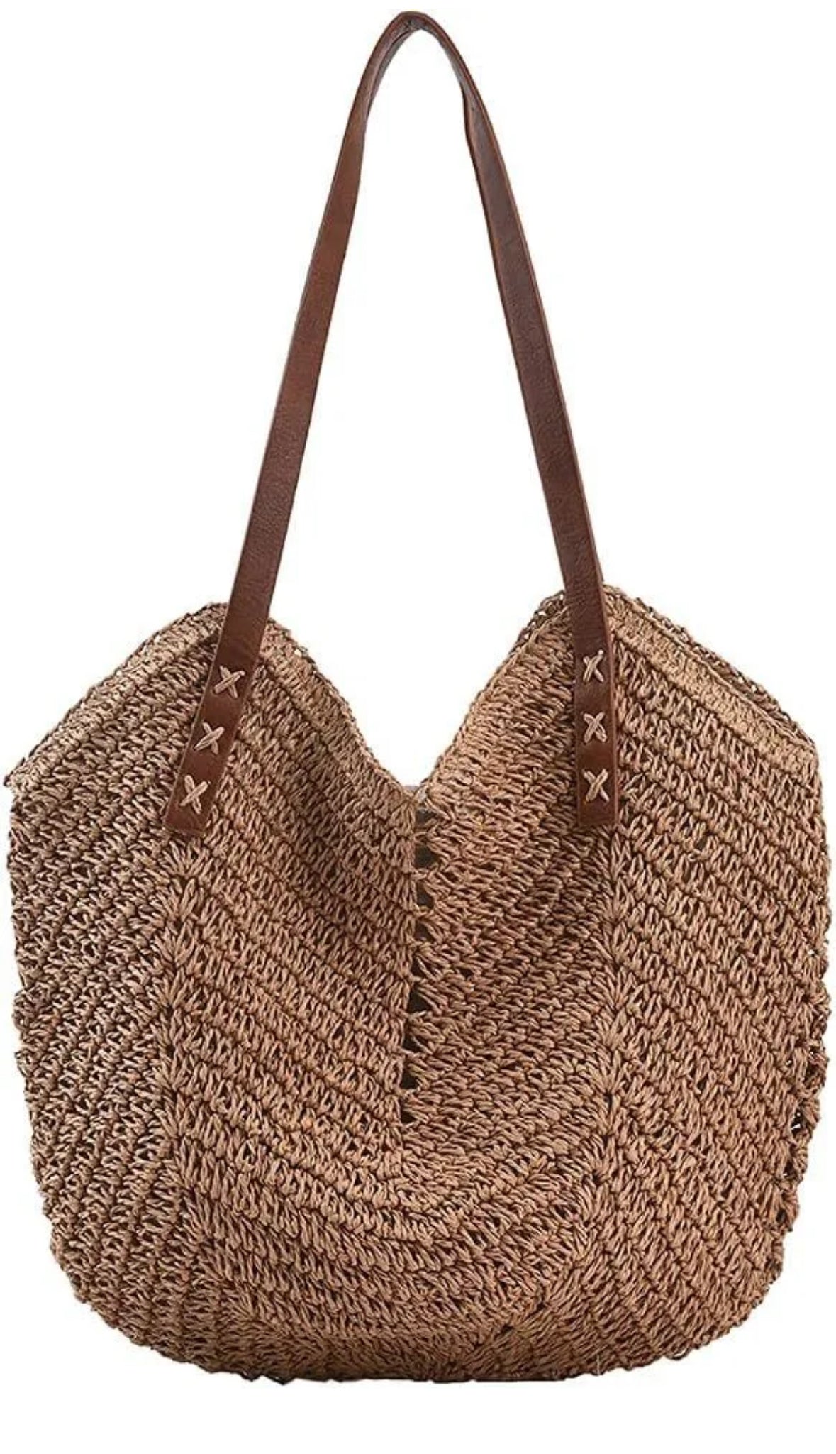 Cartera playera beige oscuro