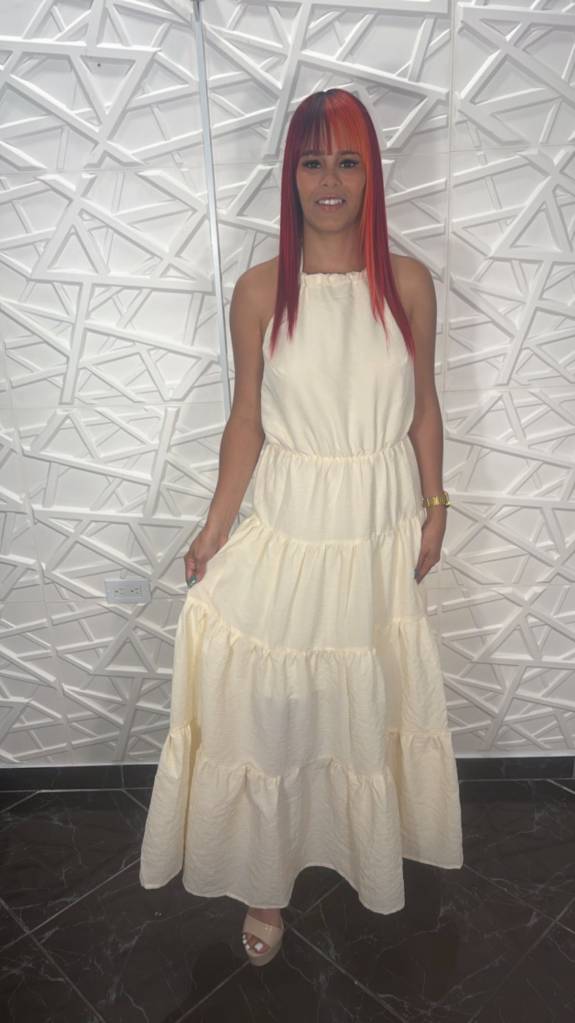 Vestido Off-White Veronica