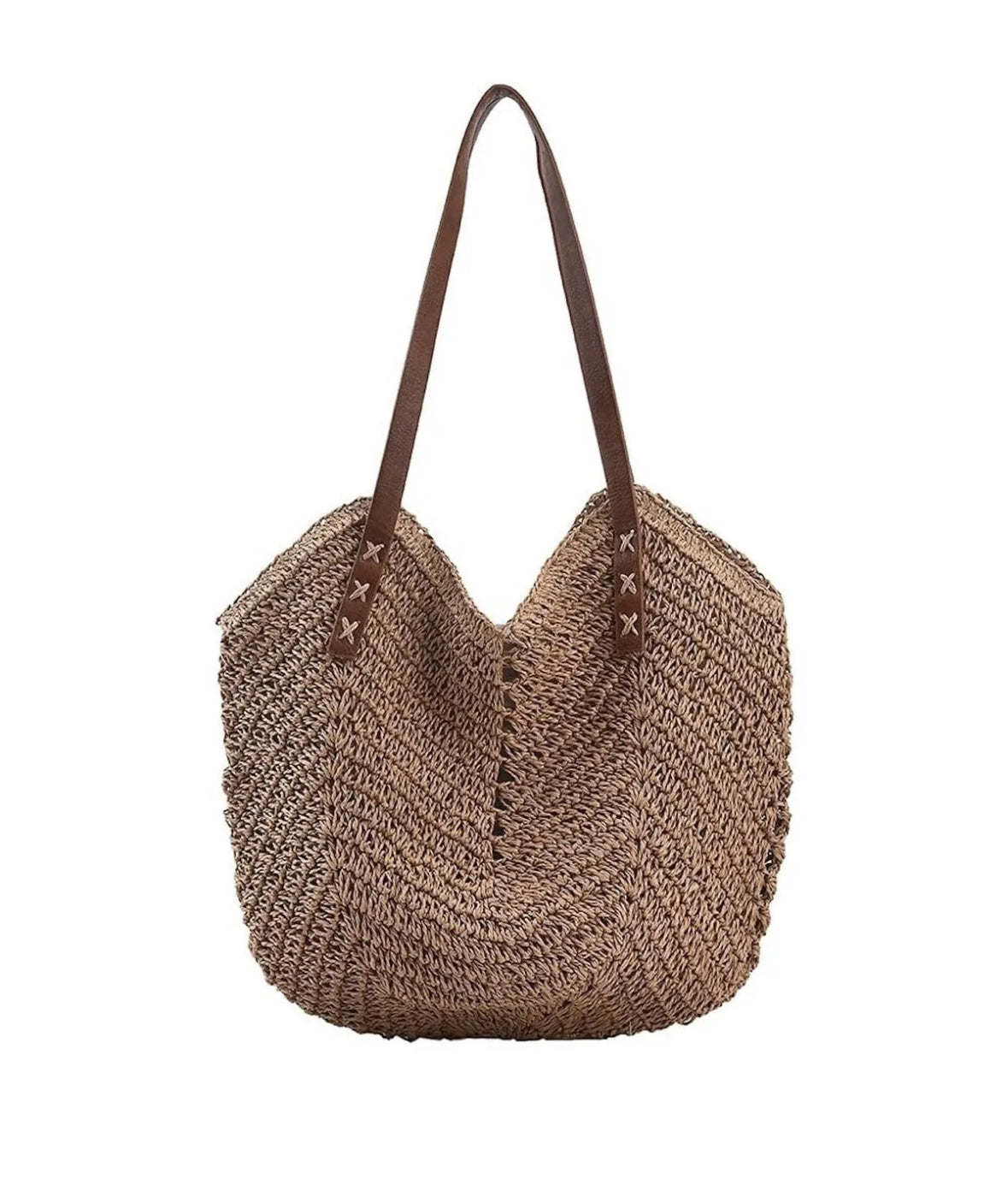 Cartera playera beige oscuro