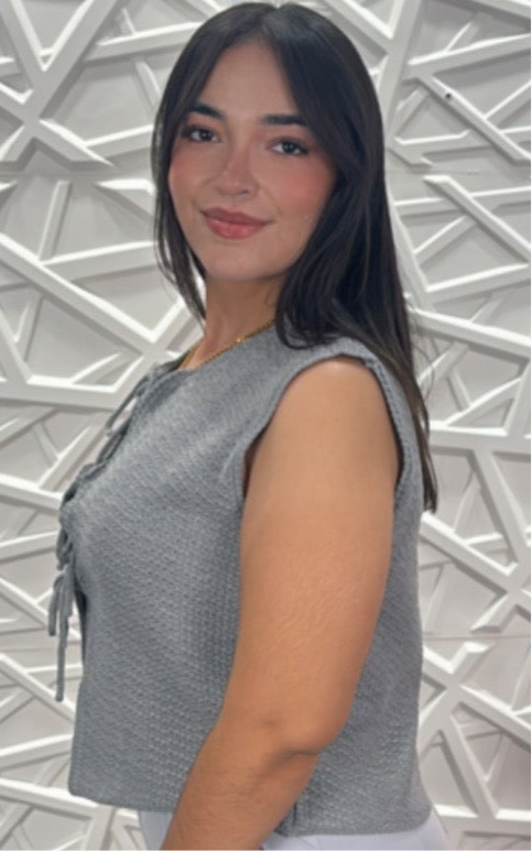 Blusa tejida Sophia (Gris)