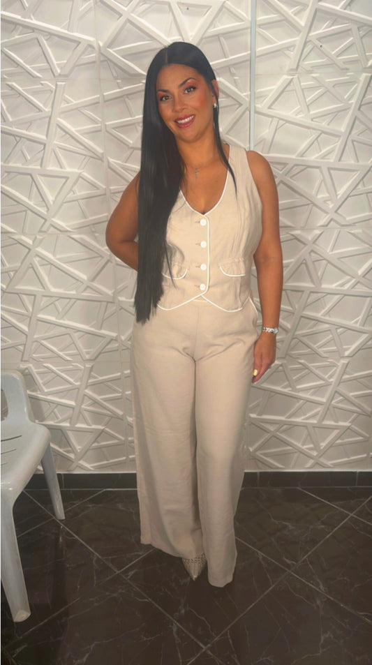 Conjunto Daniela beige