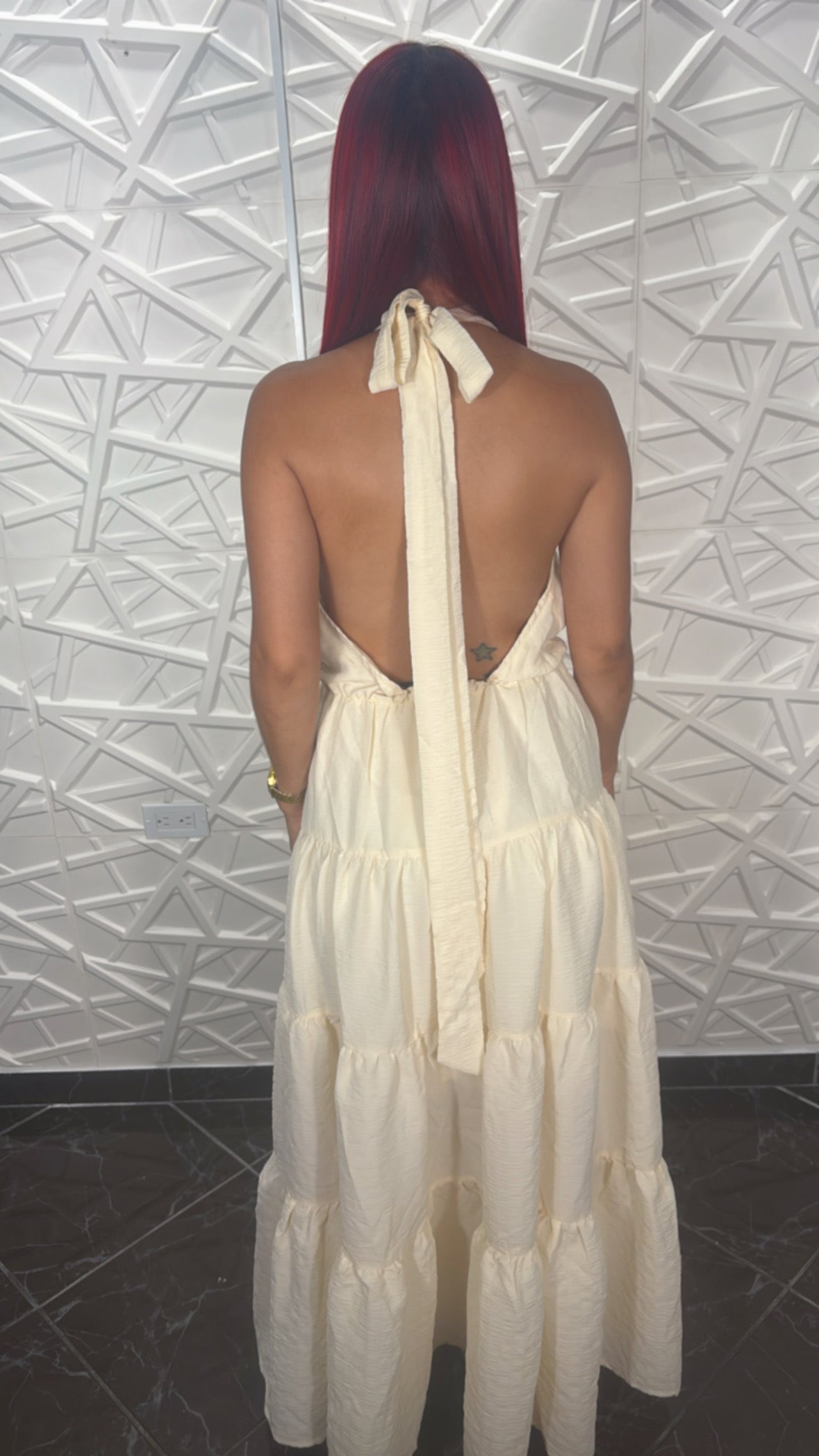 Vestido Off-White Veronica