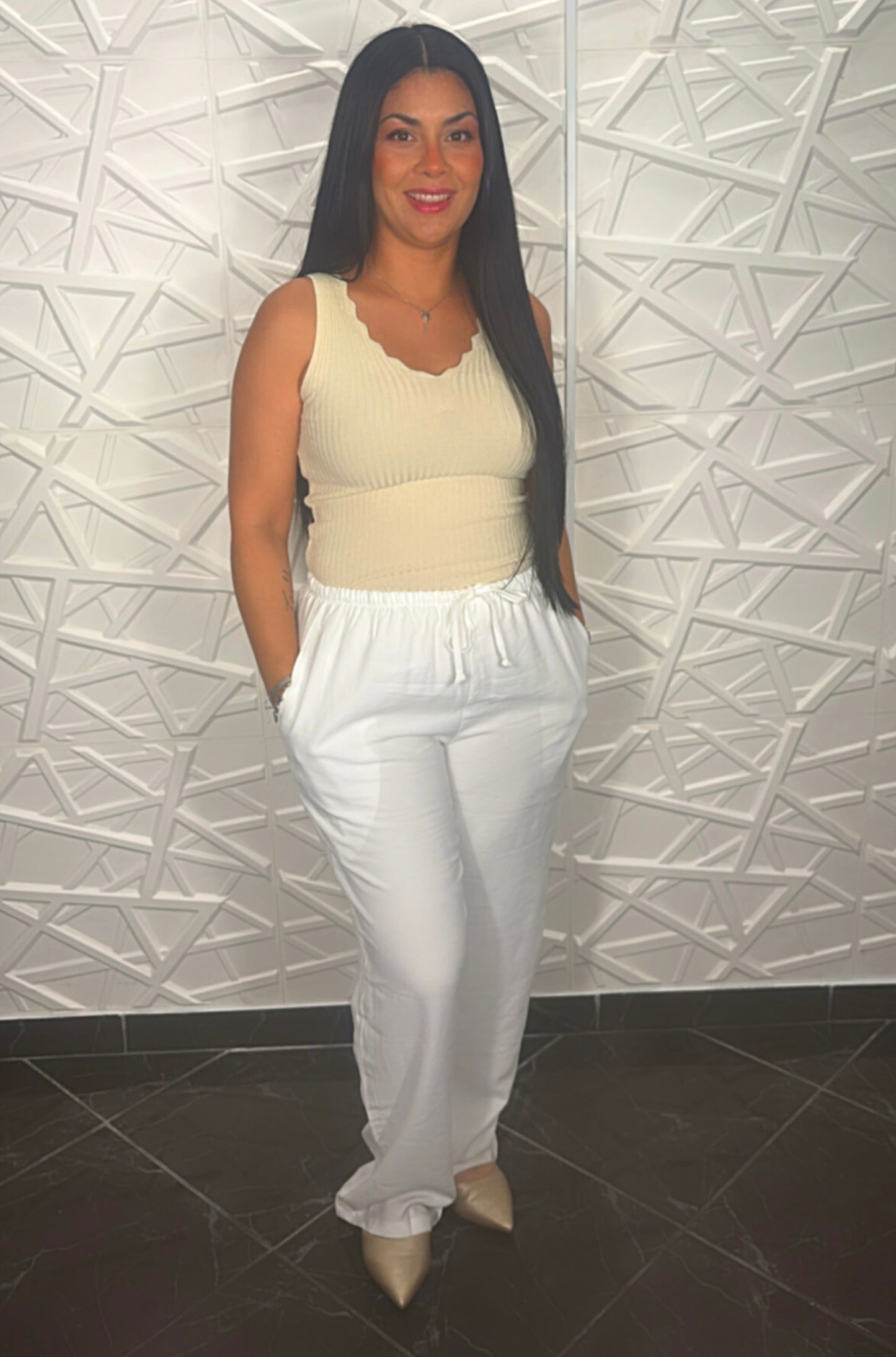 Blusa Nahomy (Crema)