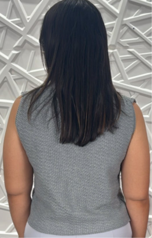 Blusa tejida Sophia (Gris)